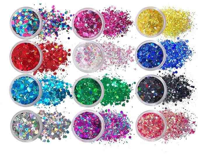 Glitter Set Pack of 12 Vibrant Colors