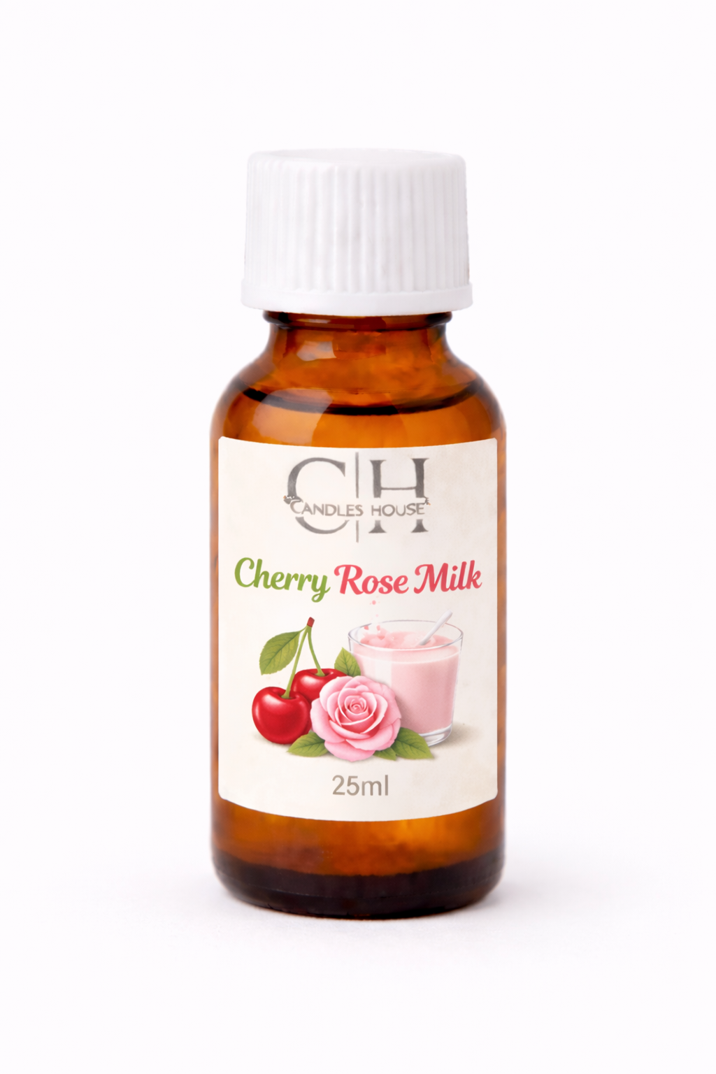 Cherry Rose Milk Fragrance Oil – Sweet Floral & Creamy Scent for Candles, Soaps & Perfumes