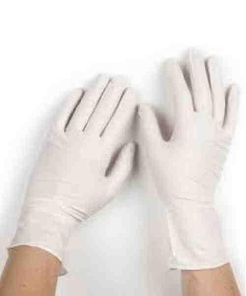 Plastic Surgical Disposable Rubber Hand Gloves (7 Pieces)