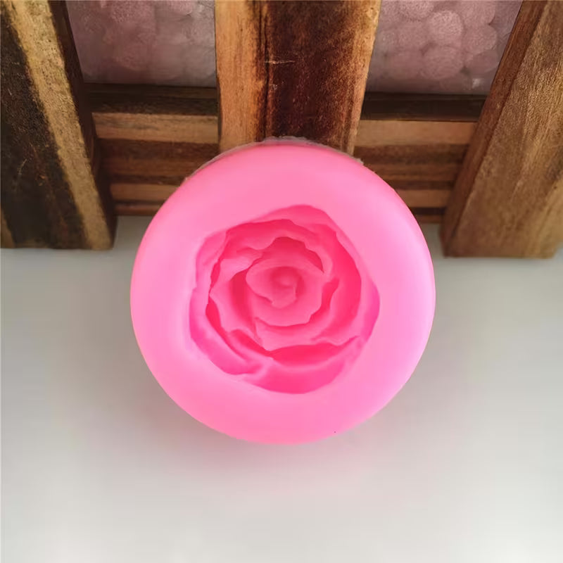 Silicone Rose Flower Molds, Perfect for Creating 3D Fondant Designs for Homemade Desserts such as Pudding