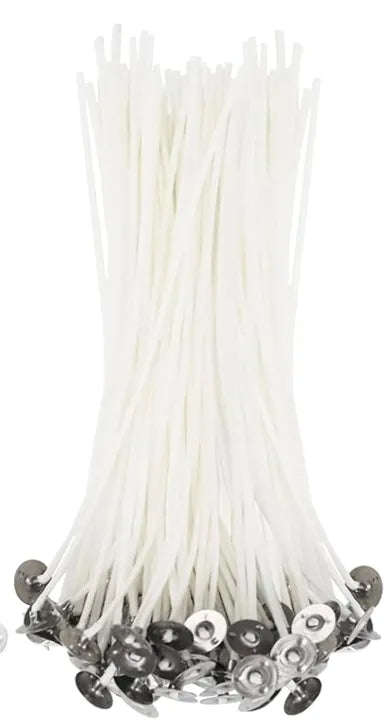 Pack of 30, 50 and 100 pcs Natural Soy Wax Candle Wicks – Pre-Waxed & Tabbed for Handmade Candles