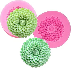 Small Sunflower Silicone Mold for Fondant Chocolate Candy Cake Decorating Candle Soap Baking Pastry Polymer Clay