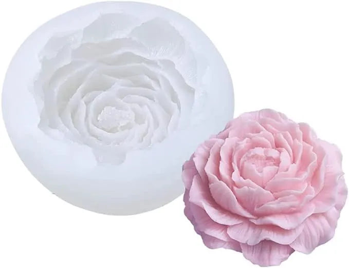 Peony Flower Candle Mold | 3D DIY Candle Making