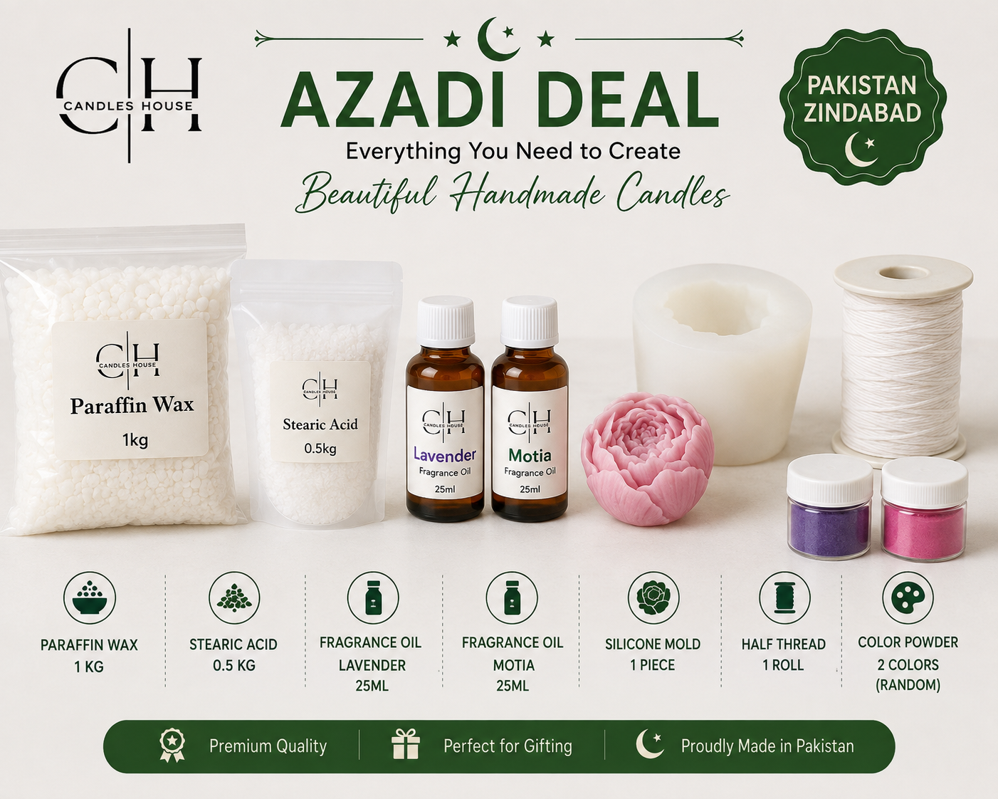 Azadi Candle Making Deal – Complete Candle Making Starter Kit