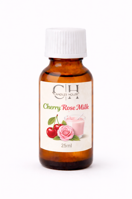 Cherry Rose Milk Fragrance Oil – Sweet Floral & Creamy Scent for Candles, Soaps & Perfumes