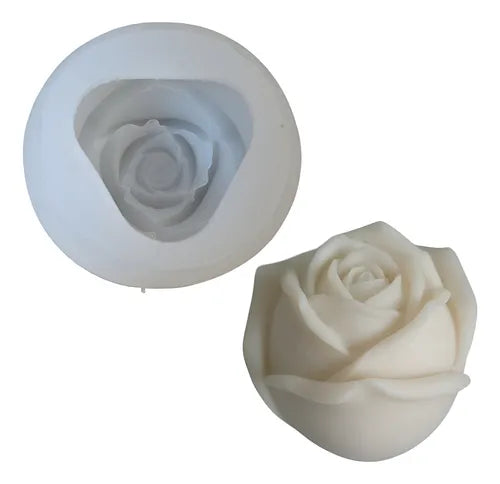 Mini Rose 3D Pink Sapling Silicone Mold For Transparent Candles