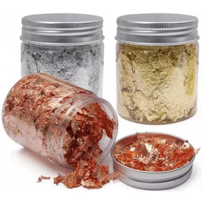 Gold Leaf Flakes for Candles and Cosmetic Craft Decoration