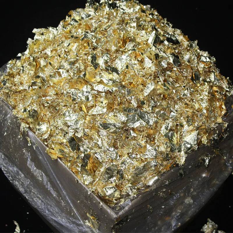 Gold Leaf Flakes for Candles and Cosmetic Craft Decoration