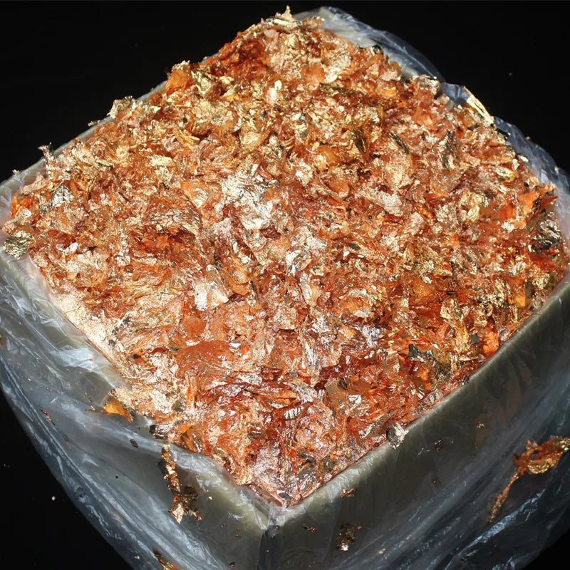 Gold Leaf Flakes for Candles and Cosmetic Craft Decoration