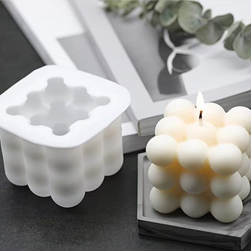 Bubble Cube Candle Mold