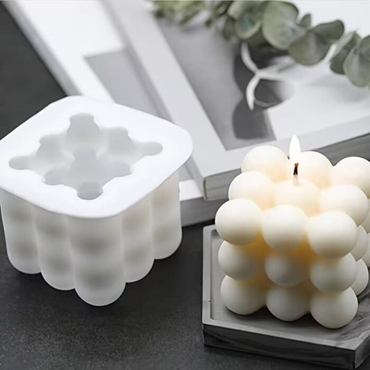 Bubble Cube Candle Mold