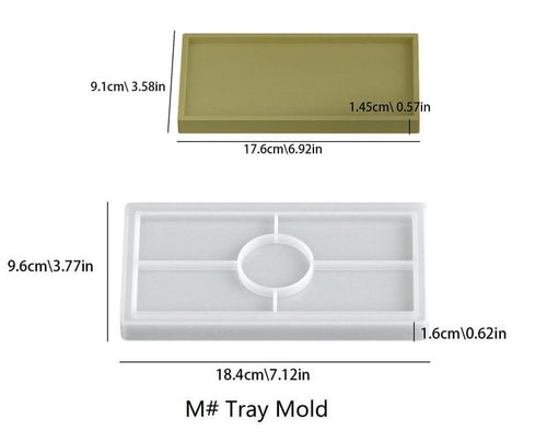 Rectangular Tray – Resin – POP – Silicone Mold