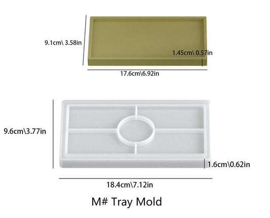 Rectangular Tray – Resin – POP – Silicone Mold