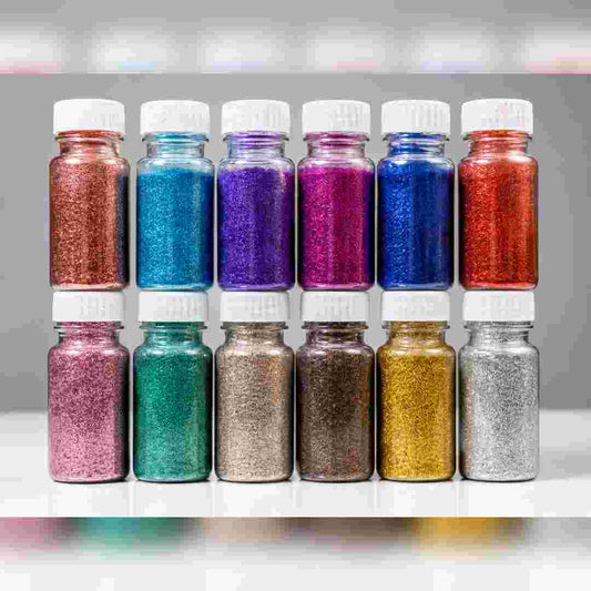 Decorate Multicolored Sparkle Glitter Set – 12 Vibrant Colors for Resin Art, Crafts, DIY & Decoration